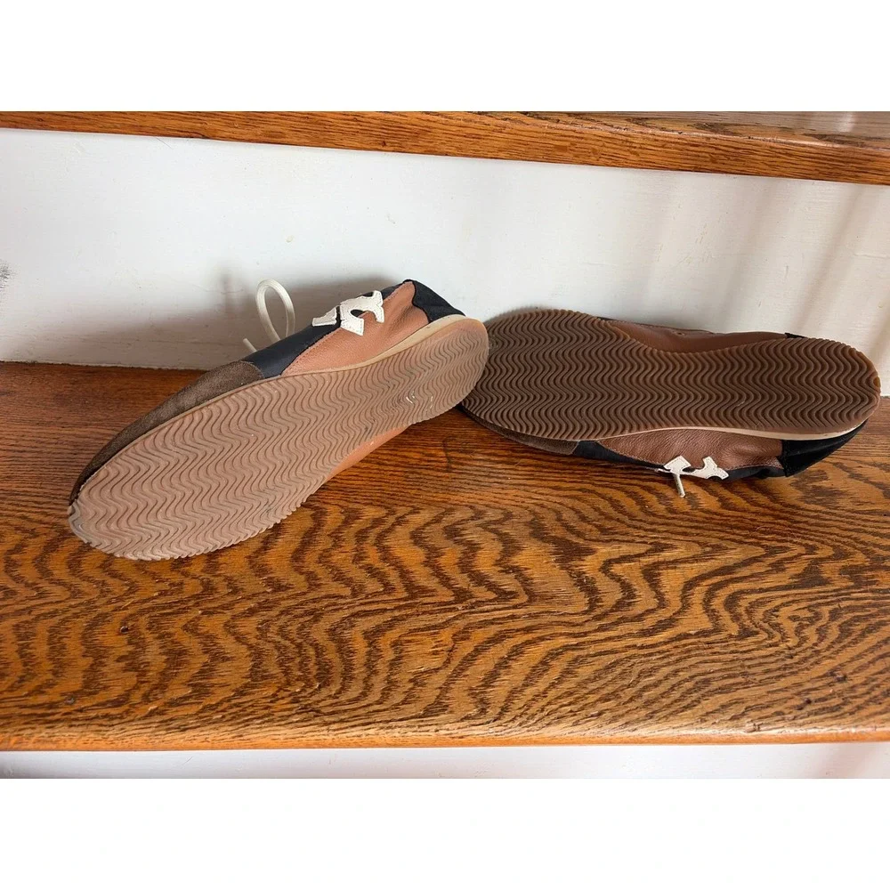 Tory Burch Vintage Suede‎ Trimmed Sneakers Trimmed 10M